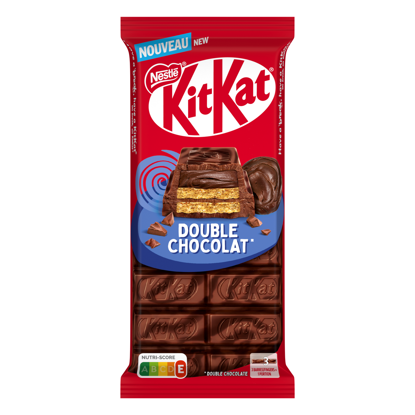 Kitkat tablet doubl choco 90gx15st