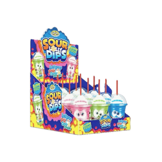 Sour lolly dips with powder 12*50gr