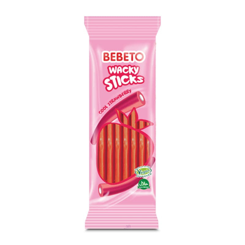 Bebeto wacky sticks strawberry 180g