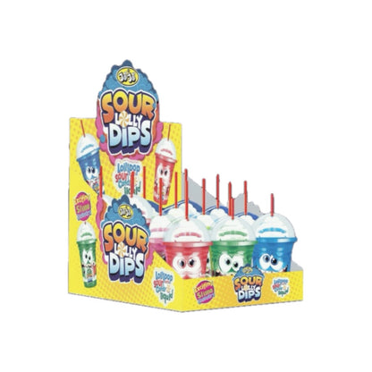 Sour lolly dips with liquid 12*60gr