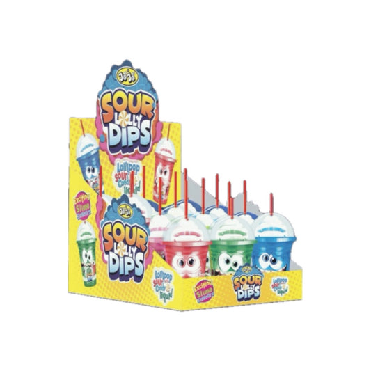 Sour lolly dips with liquid 12*60gr