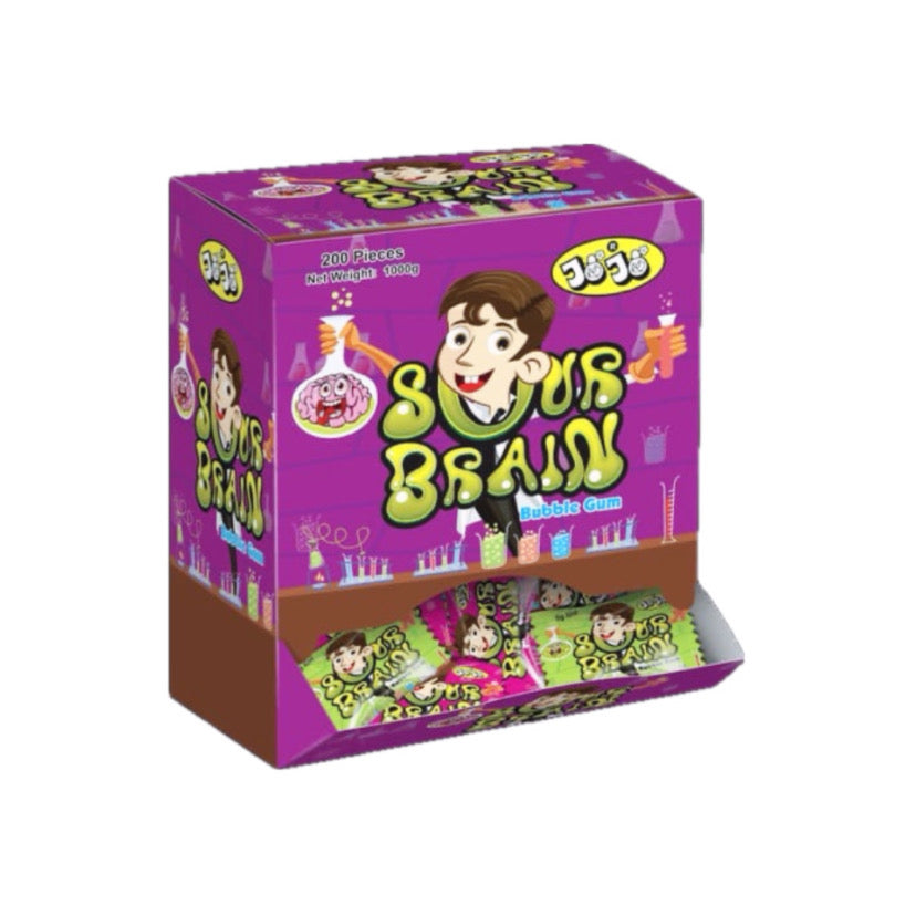 Sour brain bubble gum 200*5gr