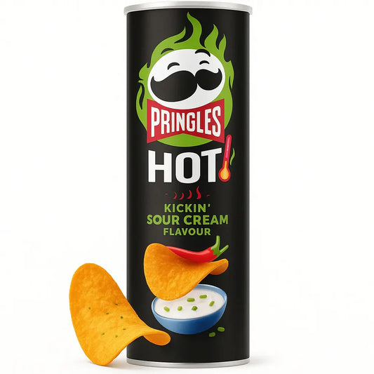 Pringles Hot Kickin' Sour Cream 160g 19-p