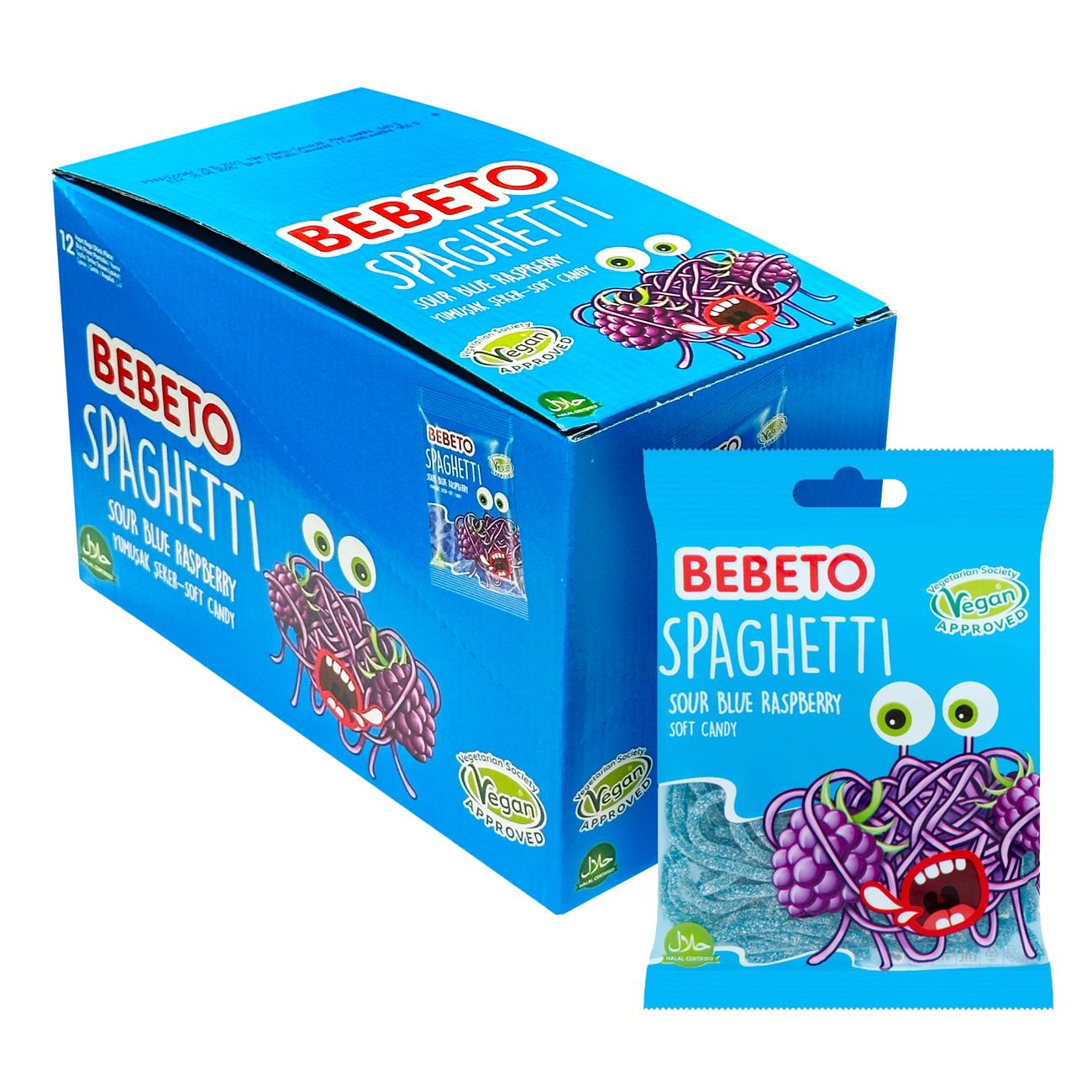 Spaghetti blue rasberry 70g X 12