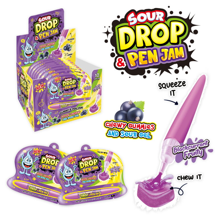 sour Drop pen jam blueberry12*55gr