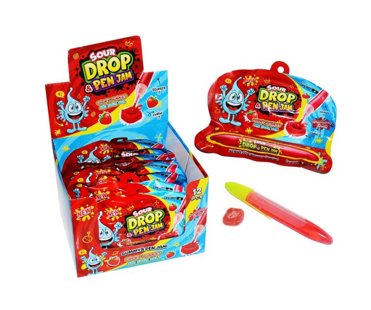 sour Drop pen jam jordgubb 12*55gr