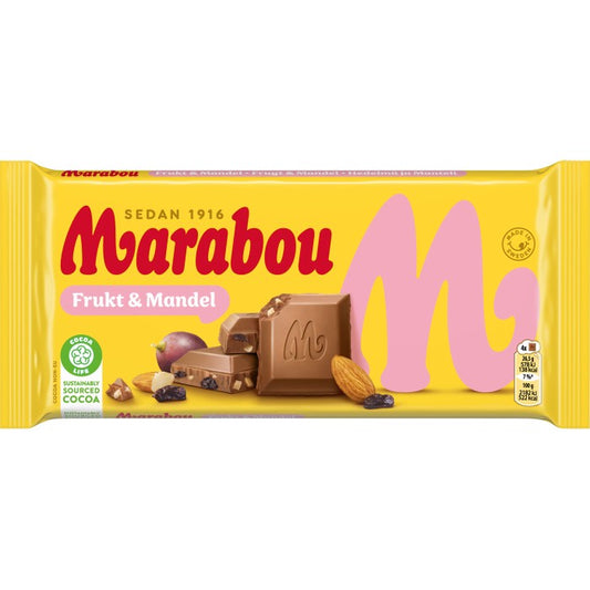 Marabou Frukt & Mandel 160gx15st