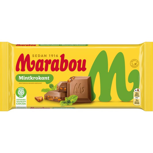 Marabou Mintkrokant 160gx15st